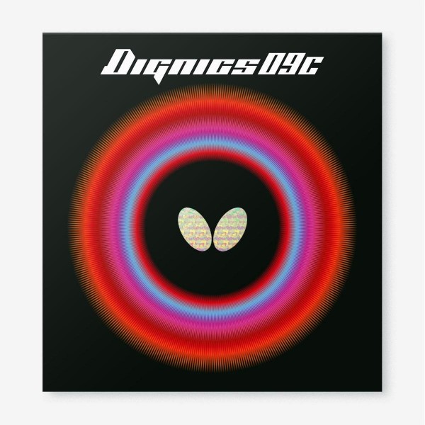 Borracha de Tênis de Mesa Butterfly DIGNICS 09C Vermelha 2.1mm