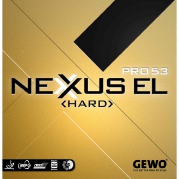Borracha de Tênis de Mesa Gewo Nexus Pro 53 Hard Preta Max