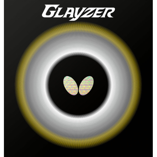 Borracha de Tênis de Mesa Butterfly Glayzer Preta 2.1mm