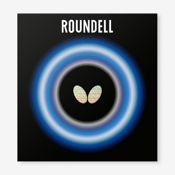 Borracha de Tênis de Mesa Butterfly Roundell Preta 2.1mm