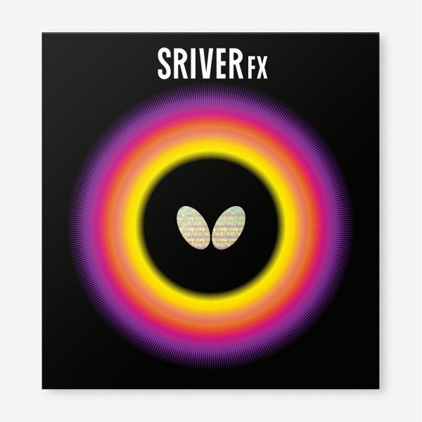Borracha de Tênis de Mesa Butterfly Sriver FX Preta Max