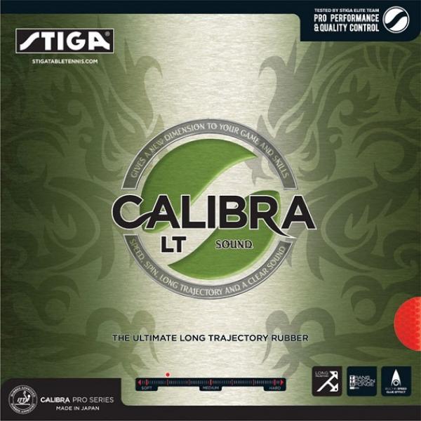 Borracha de Tênis de Mesa Stiga Calibra LT Sound Preta 2.0