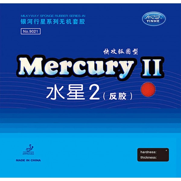 Borracha de Tênis de Mesa Yinhe Mercury II Vermelha