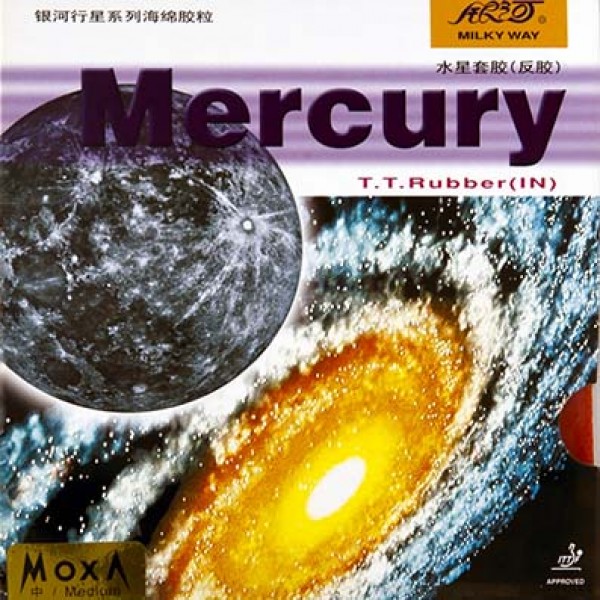 Borracha de Tênis de Mesa Yinhe Mercury Preta